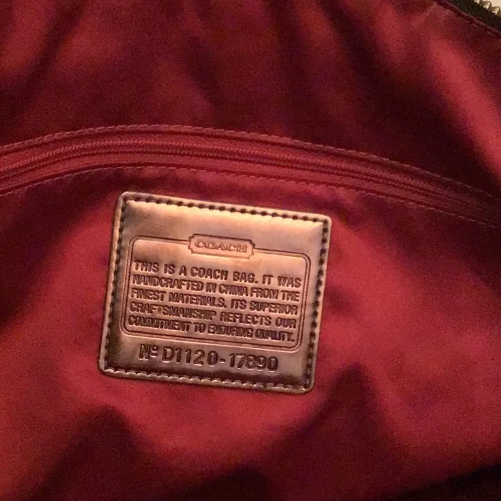 Coach Poppy Gray & Silver Tote Handbag